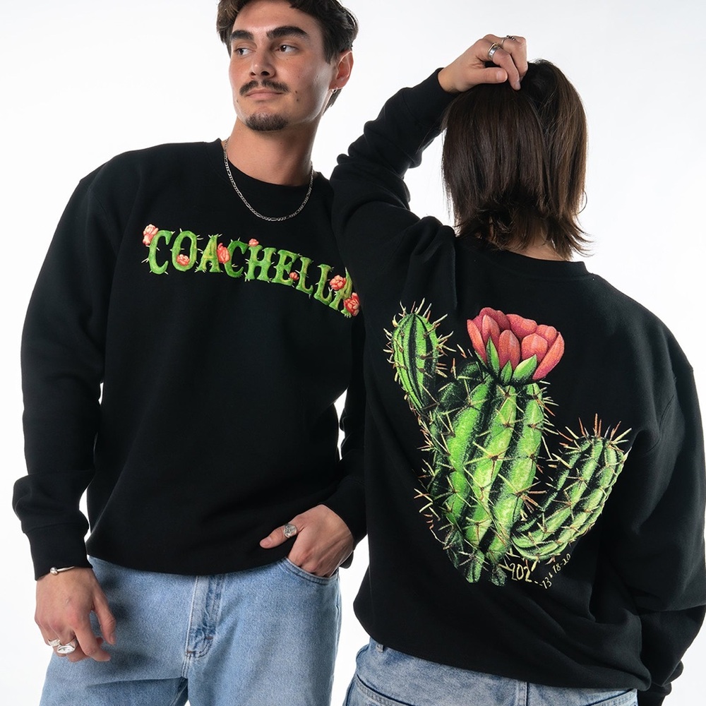 Coachella 2025 Cactus Flower Sweatshirt Size  M Sold Out Limited  Edition